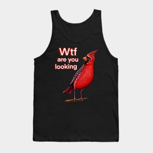 Red Cardinal bird Tank Top